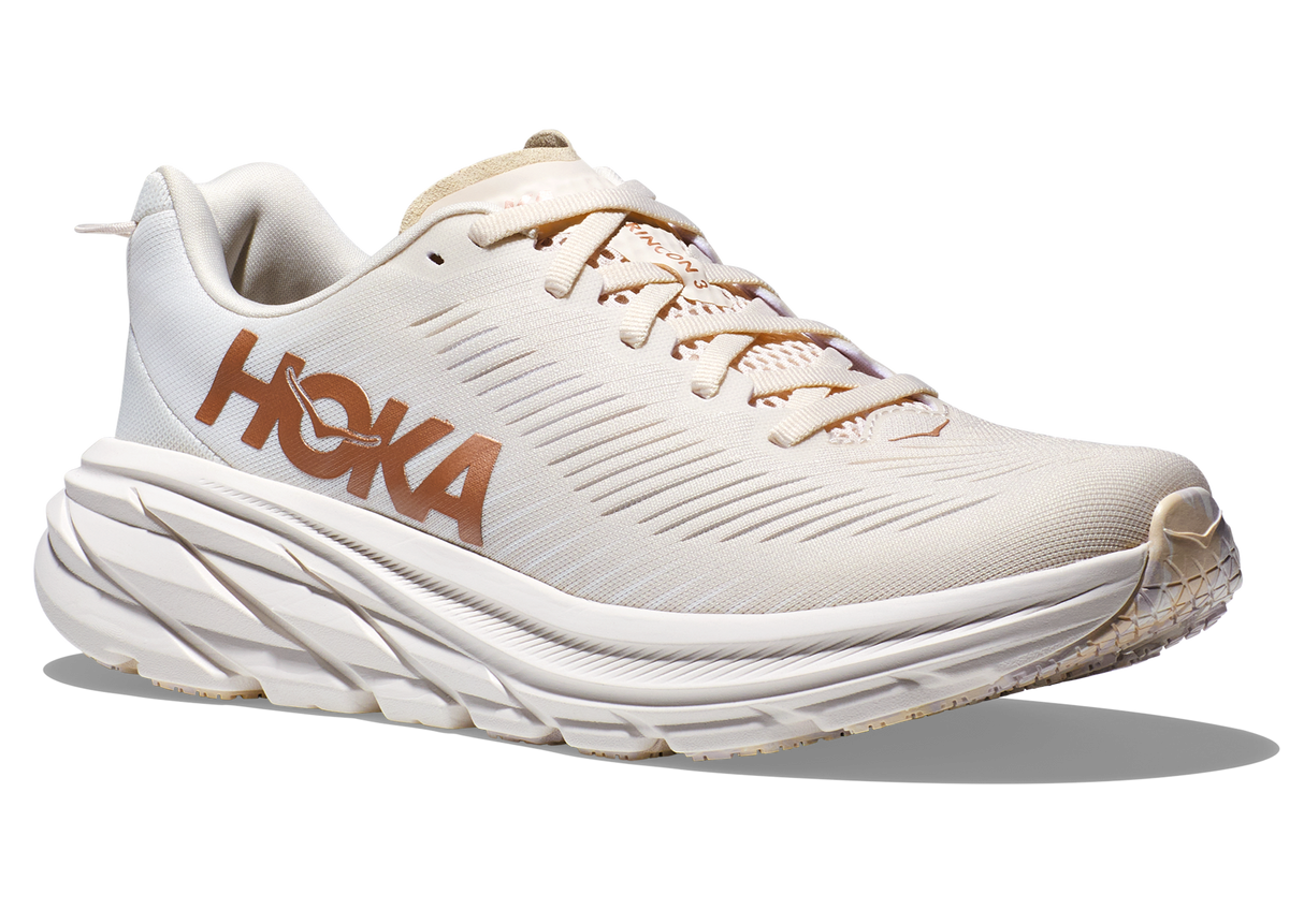 HOKA ONE ONE Women's Rincon 3 Eggnog Rose Gold