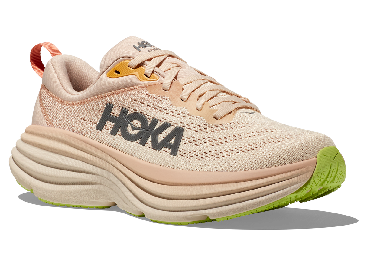 HOKA ONE ONE Women's Bondi 8 cream vanilla color