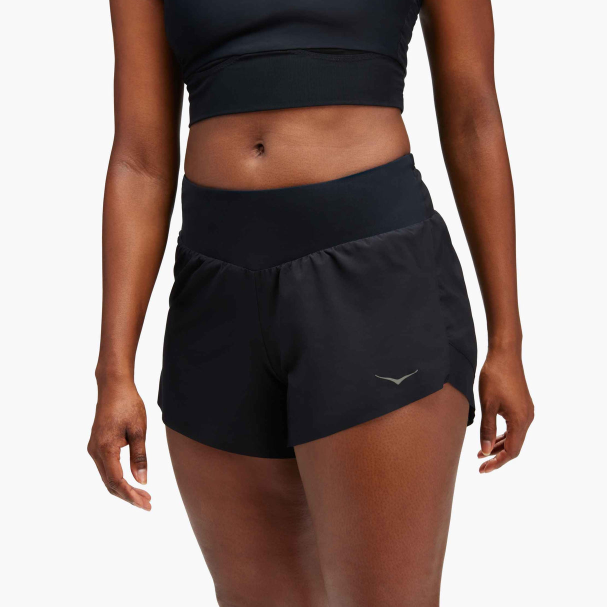 Hoka Women's Glide 4'' Running Short with mesh liner