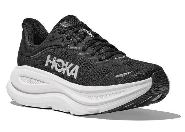 HOKA Women's Bondi (Wide) 9 cushioned road running shoe in 2E width