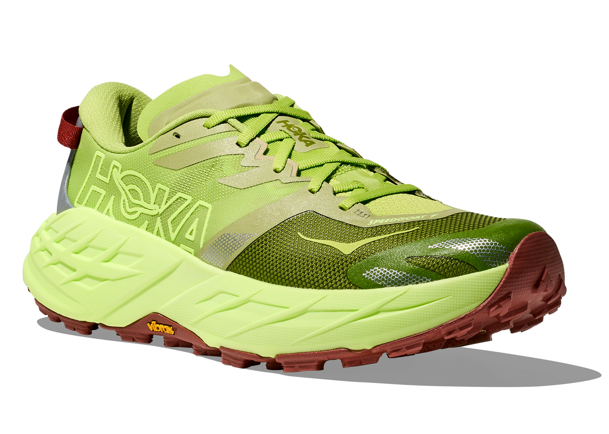HOKA men's Speedgoat 7 trail running shoe in Kiwi