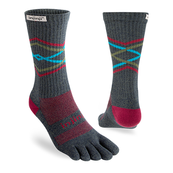 Injinji Trail Midweight Crew Toesock with individual toes