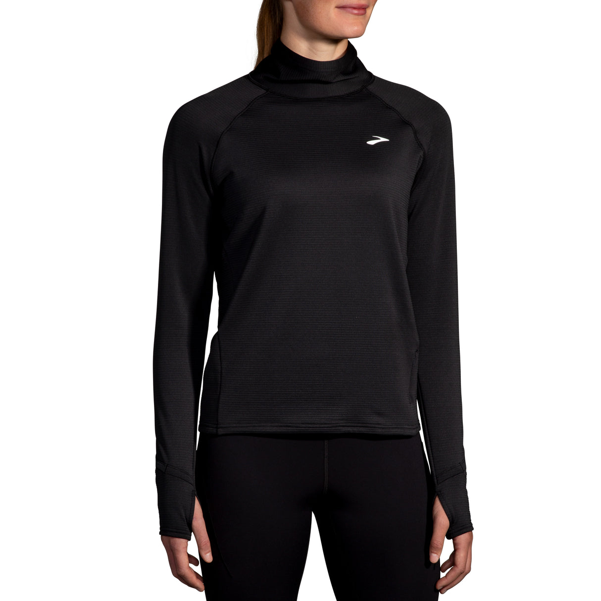 Brooks Women's Notch Thermal Long Sleeve 2.1 high necked running shirt