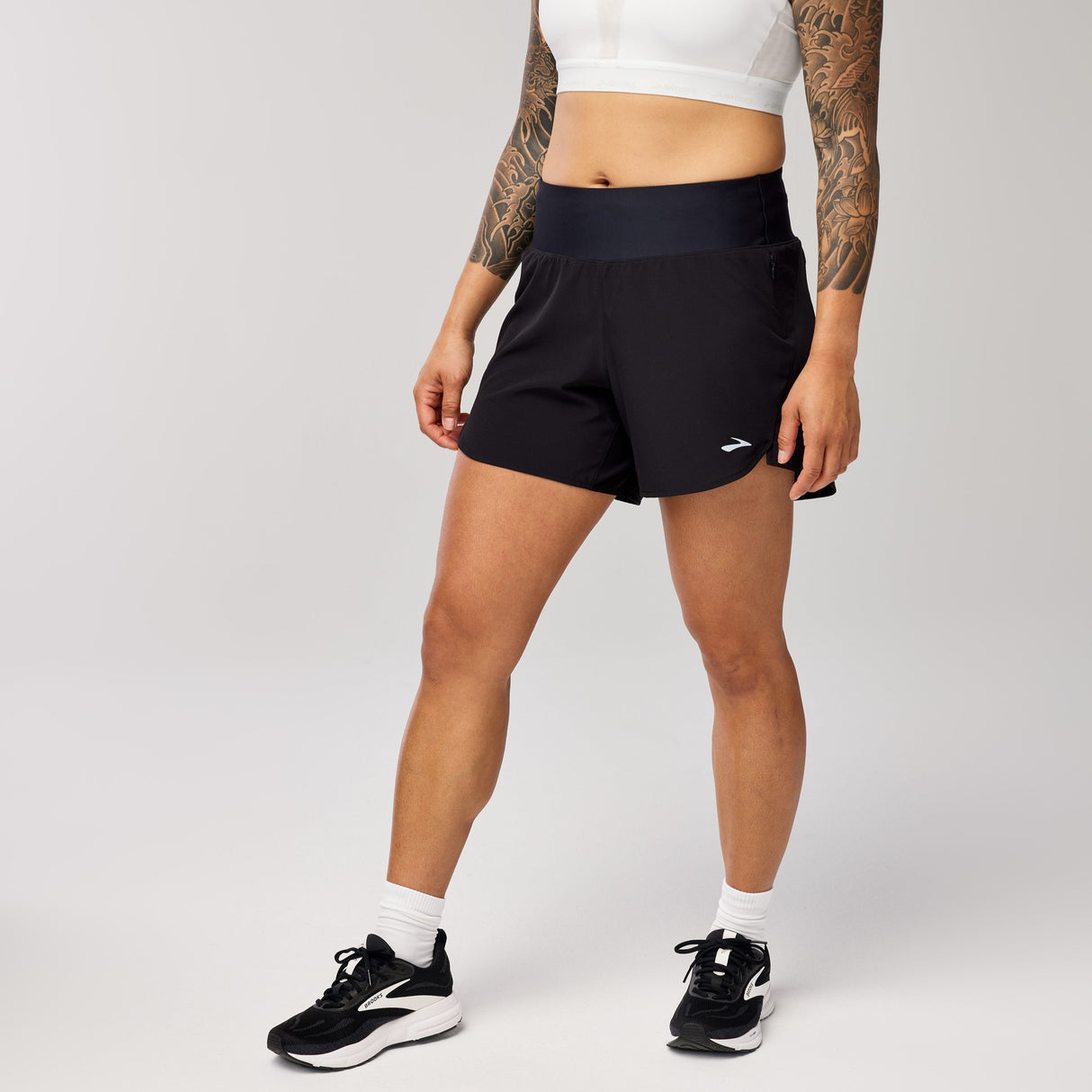 Brooks Women's Chaser 5" Short 2.0 lightweight running shorts with secure pockets