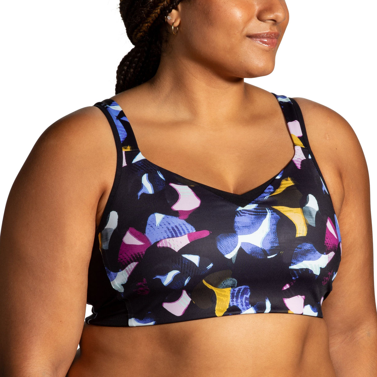 Brooks Drive Convertible Run Bra Fast Floral Print