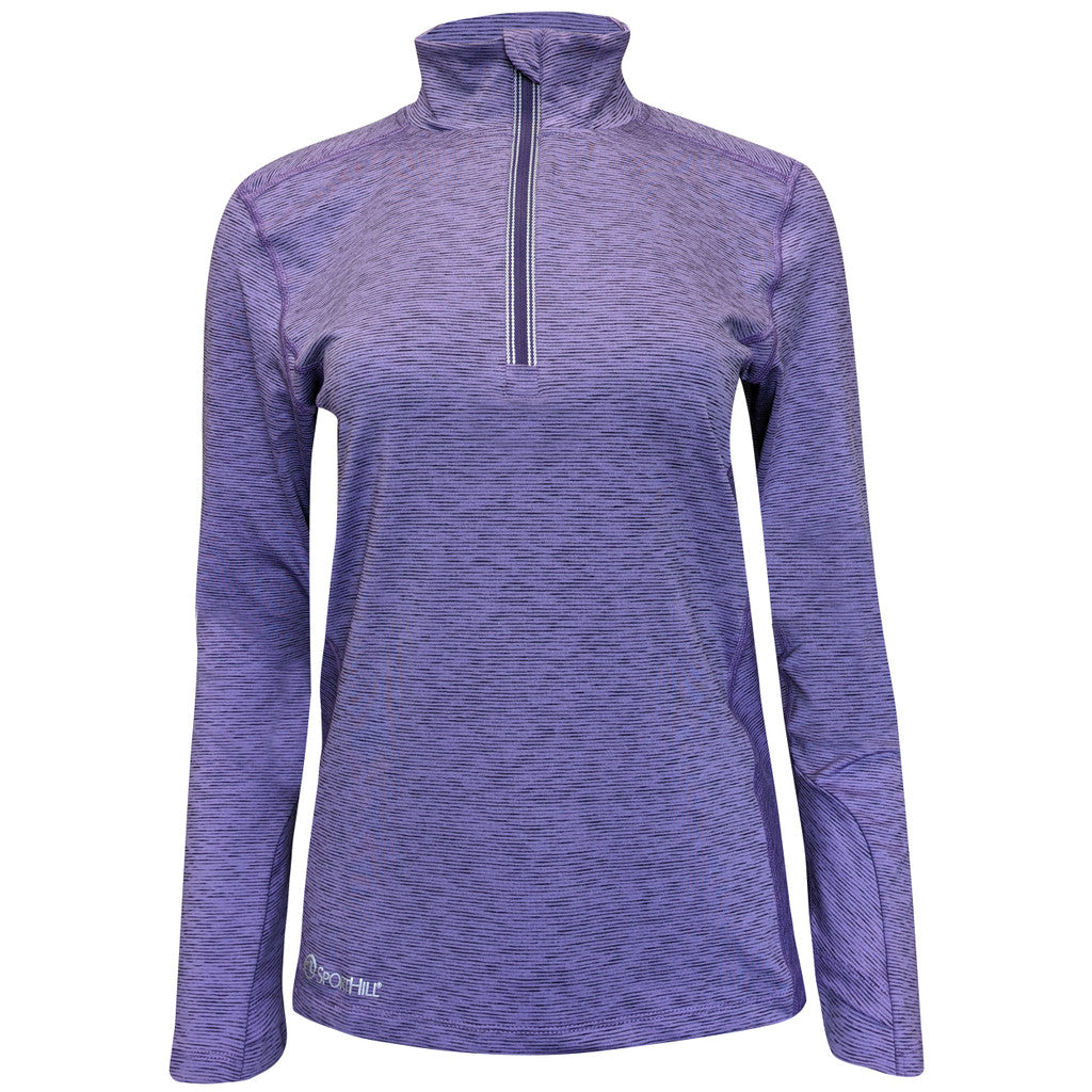 Sporthill Women's Quanta Zip Top long sleeve running pullover shirt