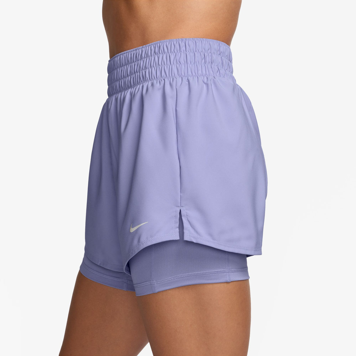 Nike Women's One Dri-FIT High-Waisted 3" 2-in-1 Shorts