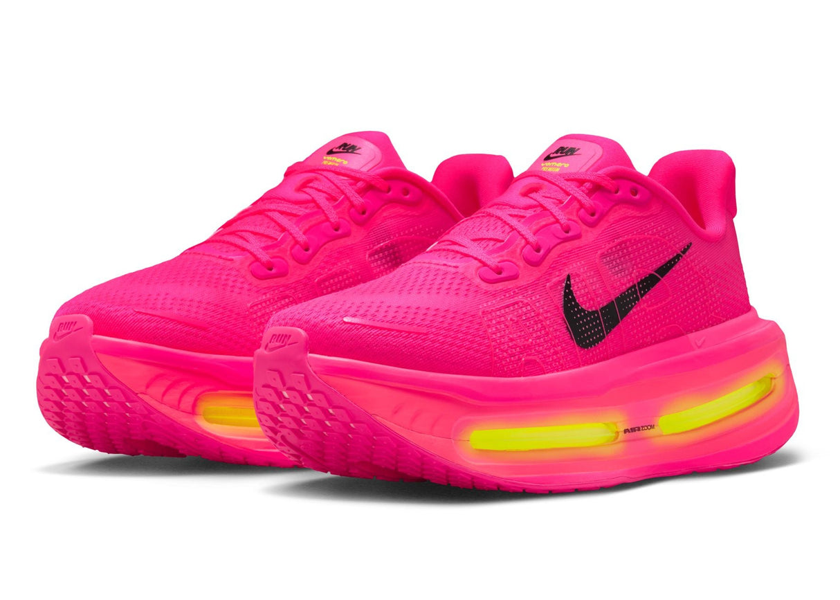 Nike Women's Vomero Premium in pink and volt green