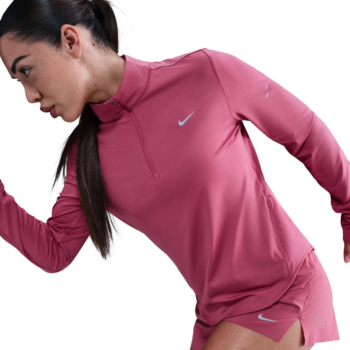 Nike Women's Swift Dri-FIT UV 1/4-Zip Running Top