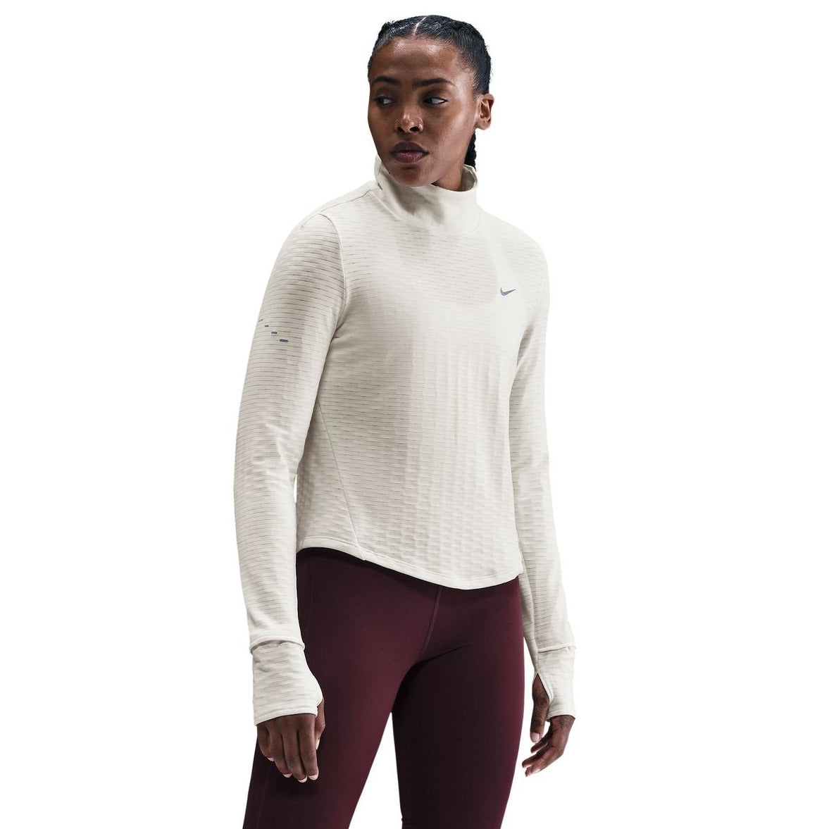 Nike Women's Swift Therma-FIT Turtle-Neck Running Top