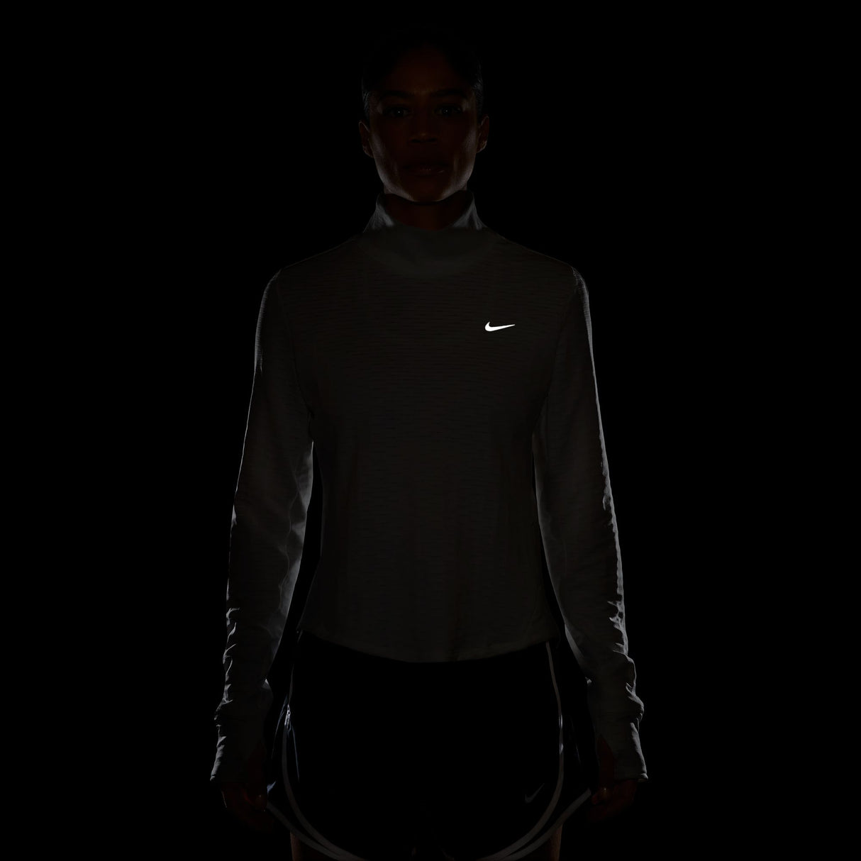 Nike Women's Swift Therma-FIT Turtle-Neck Running Top