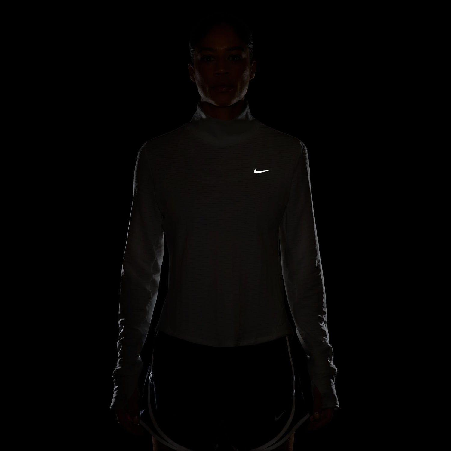 Nike Women's Swift Therma-FIT Turtle-Neck Running Top