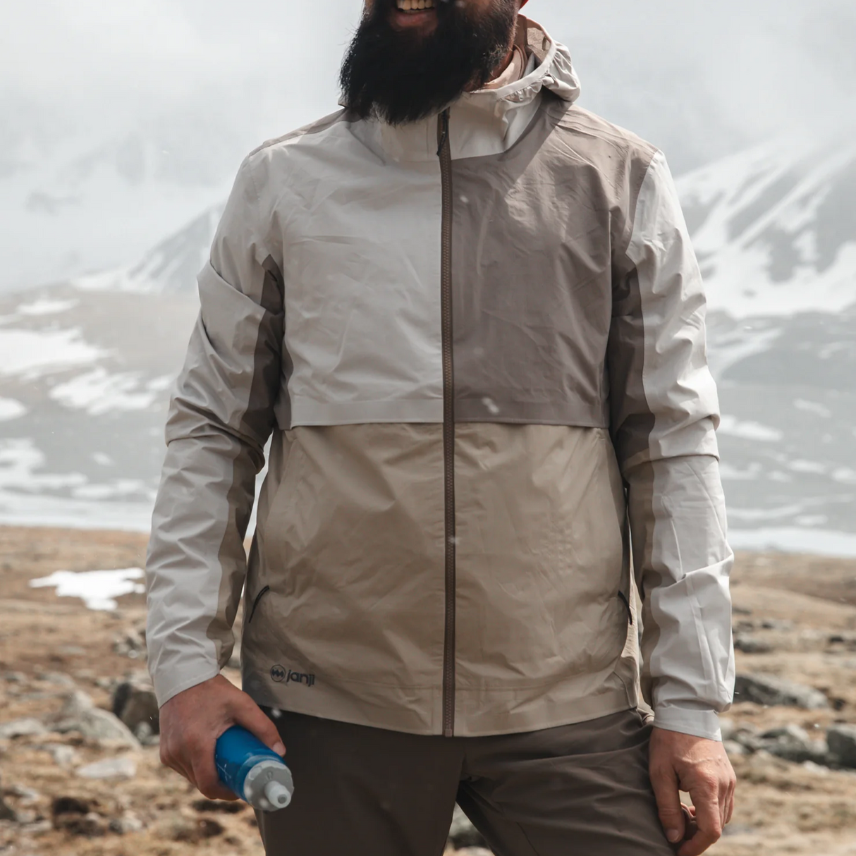 Janji Men's Rainrunner Pack Jacket 2.0 running raincoat