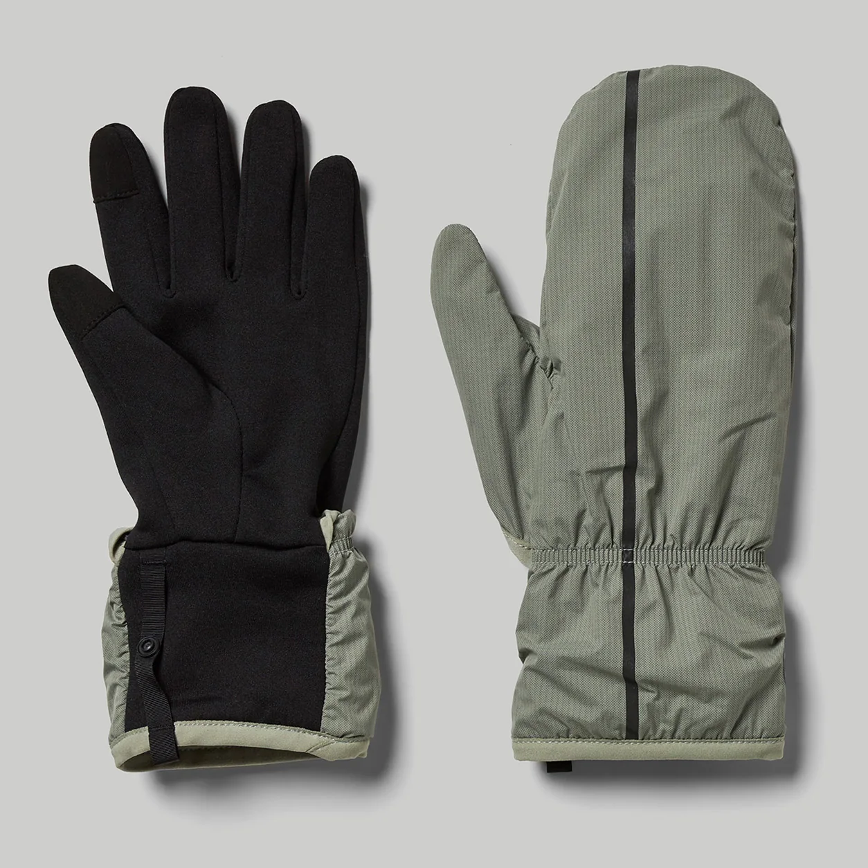 Janji Vortex Wind Block Gloves with convertible mitten
