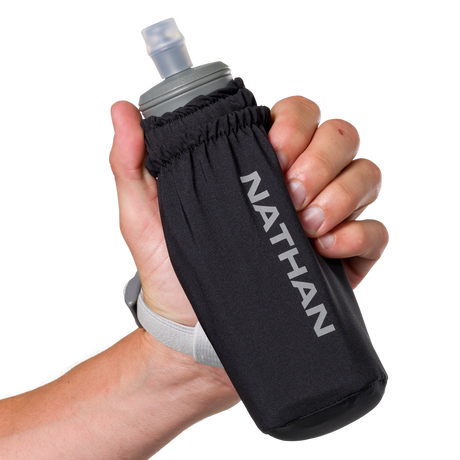 Nathan Pinnacle 14oz Soft Flask squeezable handheld water bottle for exercise