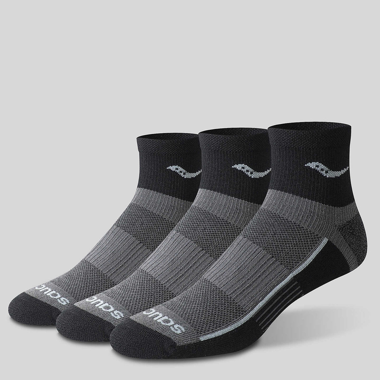 Saucony Inferno Cushioned Quarter 3-Pack Socks