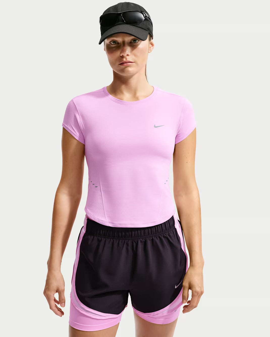 Nike Women's Swift Dri-FIT Seamless Cropped Short-Sleeve