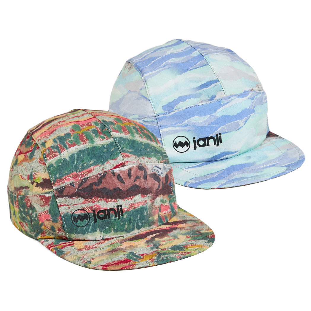 Janji AFO Hyperlight Cap featherlight running hat in reversible Autumn Tundra colorway