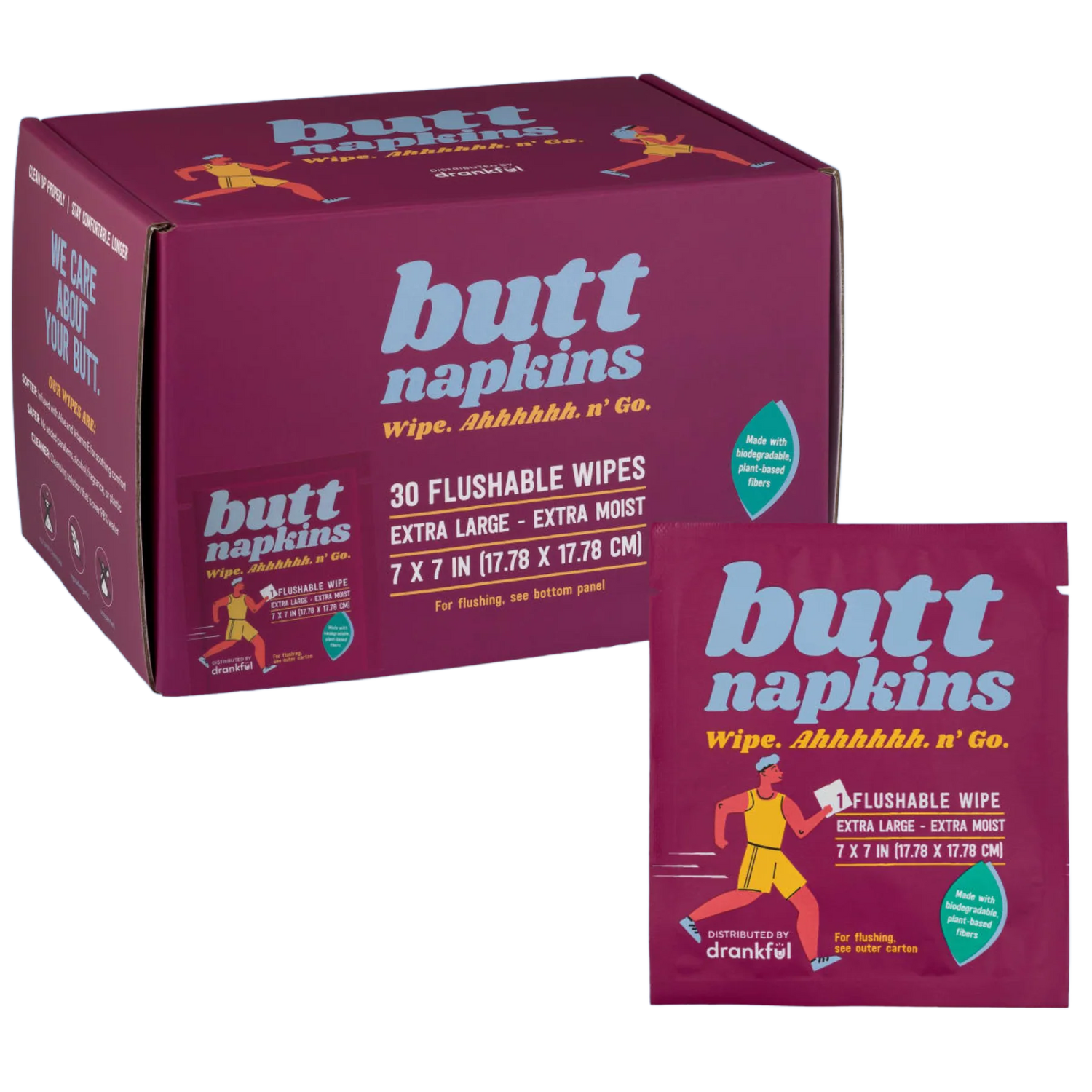 Butt Napkins hygienic flushable wipes for butt and body