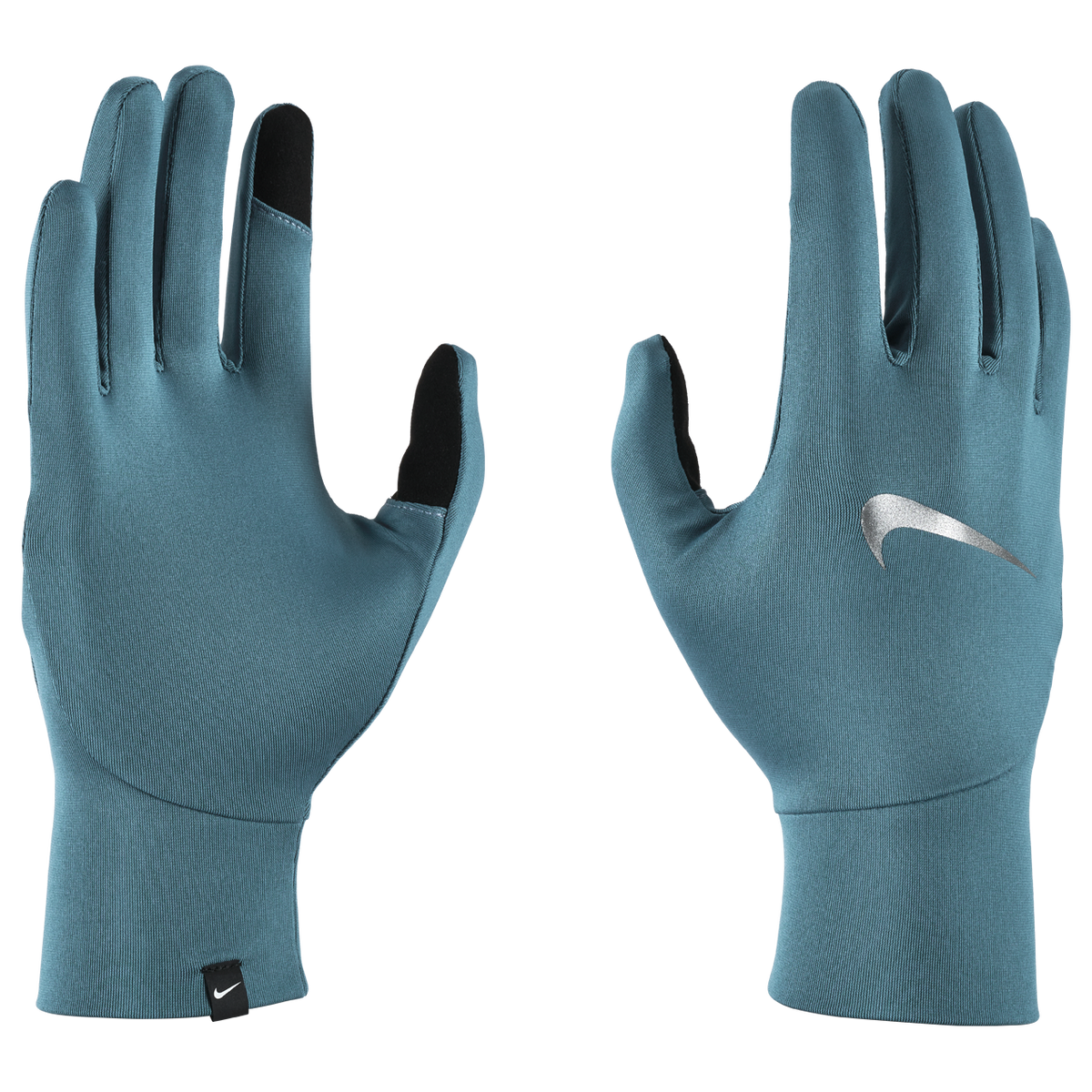 nike lightweight handschuhe Nike Men's Pacer Lightweight Gloves Smokey Blue-Silver / MED