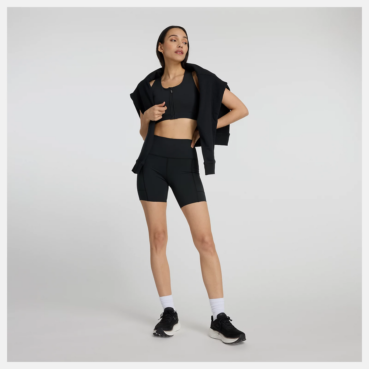 New Balance Women's Sleek Pocket High Rise Short 6"