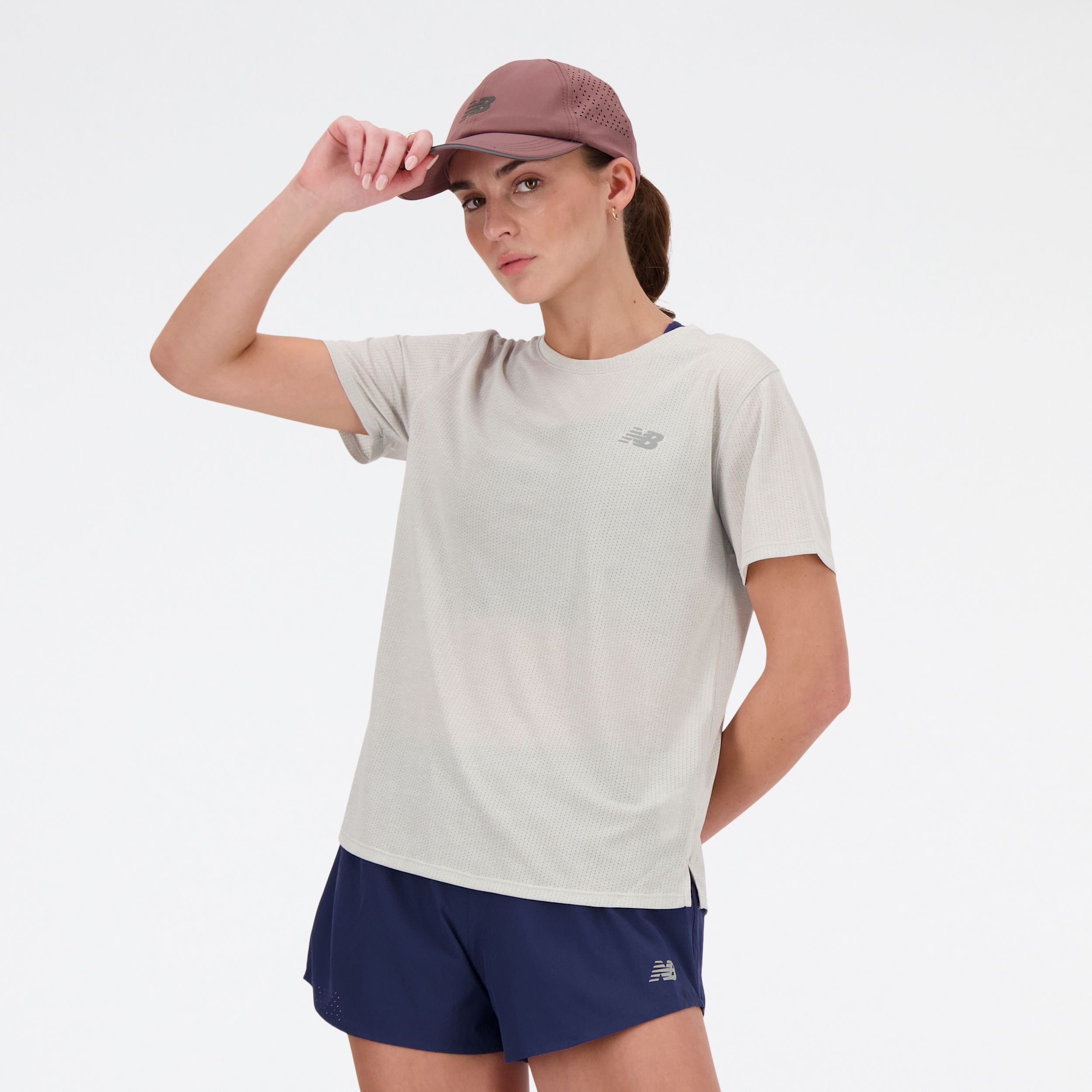 Tシャツ・カットソー New Balance WOMEN FROZEN Semi-crop shirring short-sleeve T-s wt41253ahh_55.jpg?crop=center&