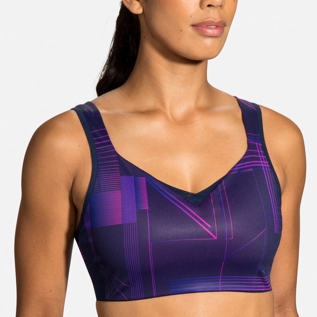 Brooks Drive Convertible Run Bra Print