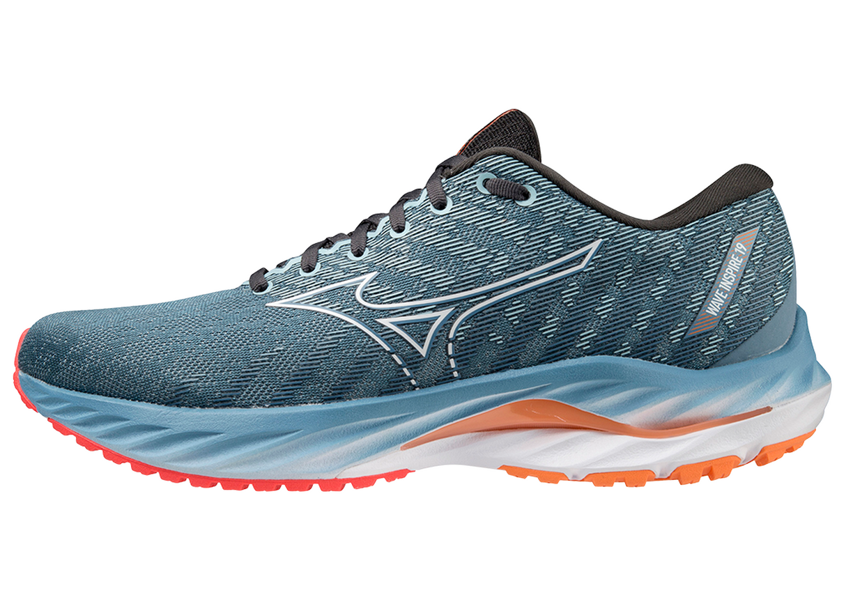 Mizuno Men's Wave Inspire 19 stabilizing road running shoe for overpronators