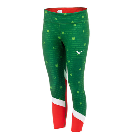Mizuno women's St. Patrick's Day 3/4 length running tights