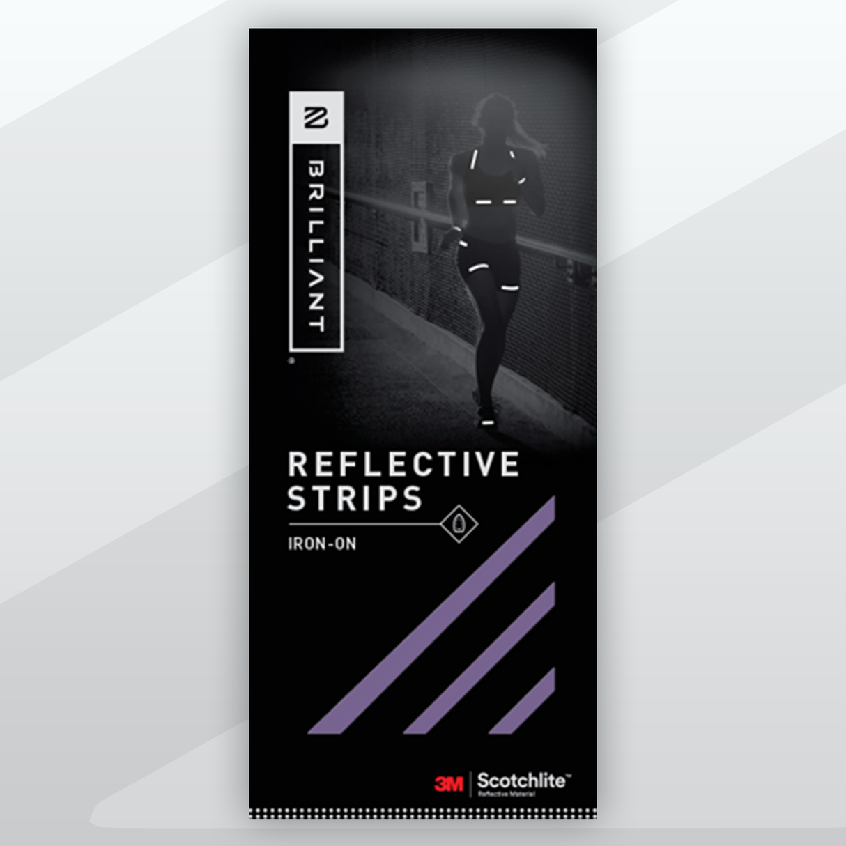 3M Brilliant Iron-On Reflective Strips for Clothing