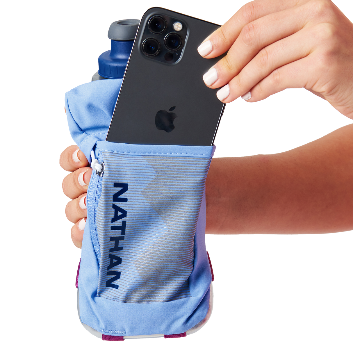 Nathan Quick Squeeze Insulated 18oz Handheld Bottle