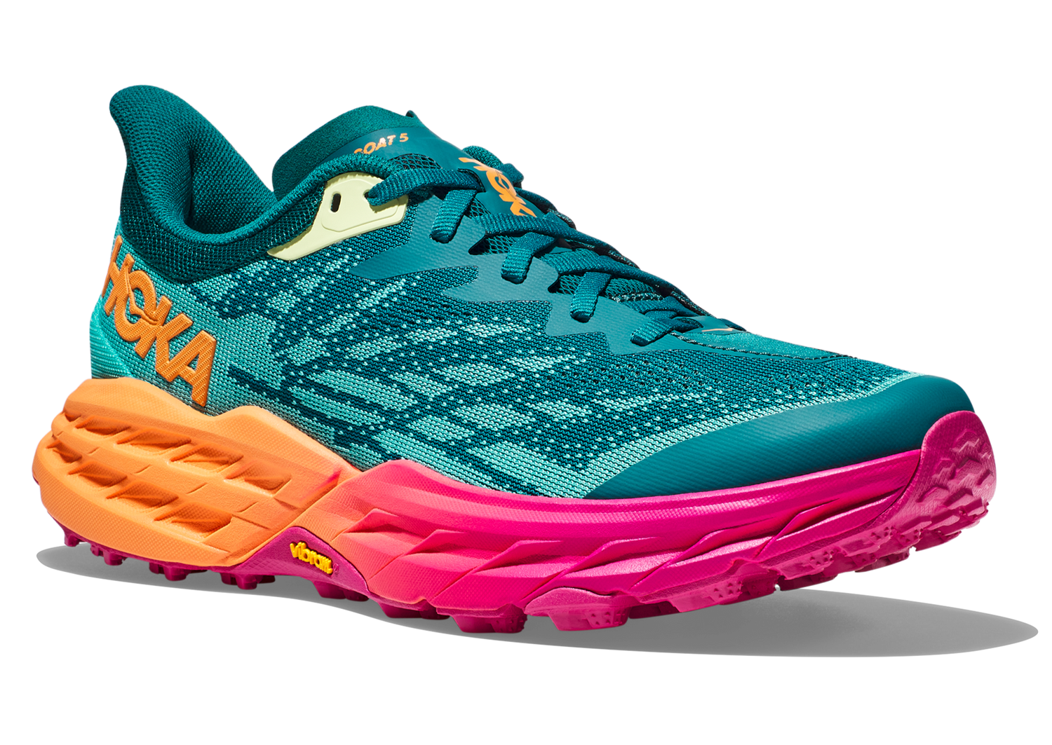 HOKA ONE ONE Men's Speedgoat 5 Trail Running Shoe Deep Lake Ceramic Color