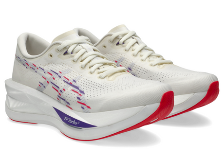 ASICS Women's Sonicblast responsive plated running shoe in white