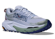 Hoka Women's Mafate 5 heavy duty trail running shoe in light blue