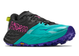 Hoka Women's Speedgoat 7 lightweight trail running and racing shoe in aqua and black