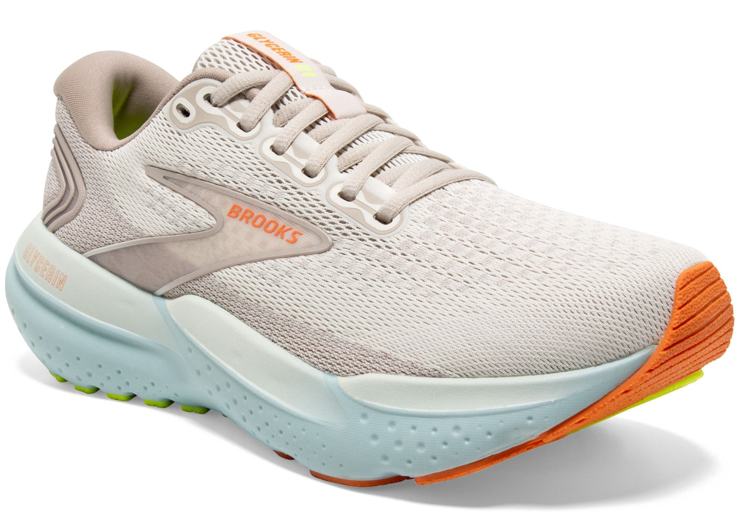 Brooks グリセリン21 Glycerin21 （グリセリン21 ホワイト/ブルー）