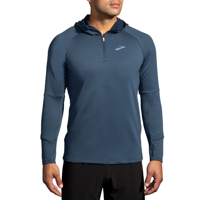 Brooks Men's Notch Thermal Hoodie 2.0 warm running top