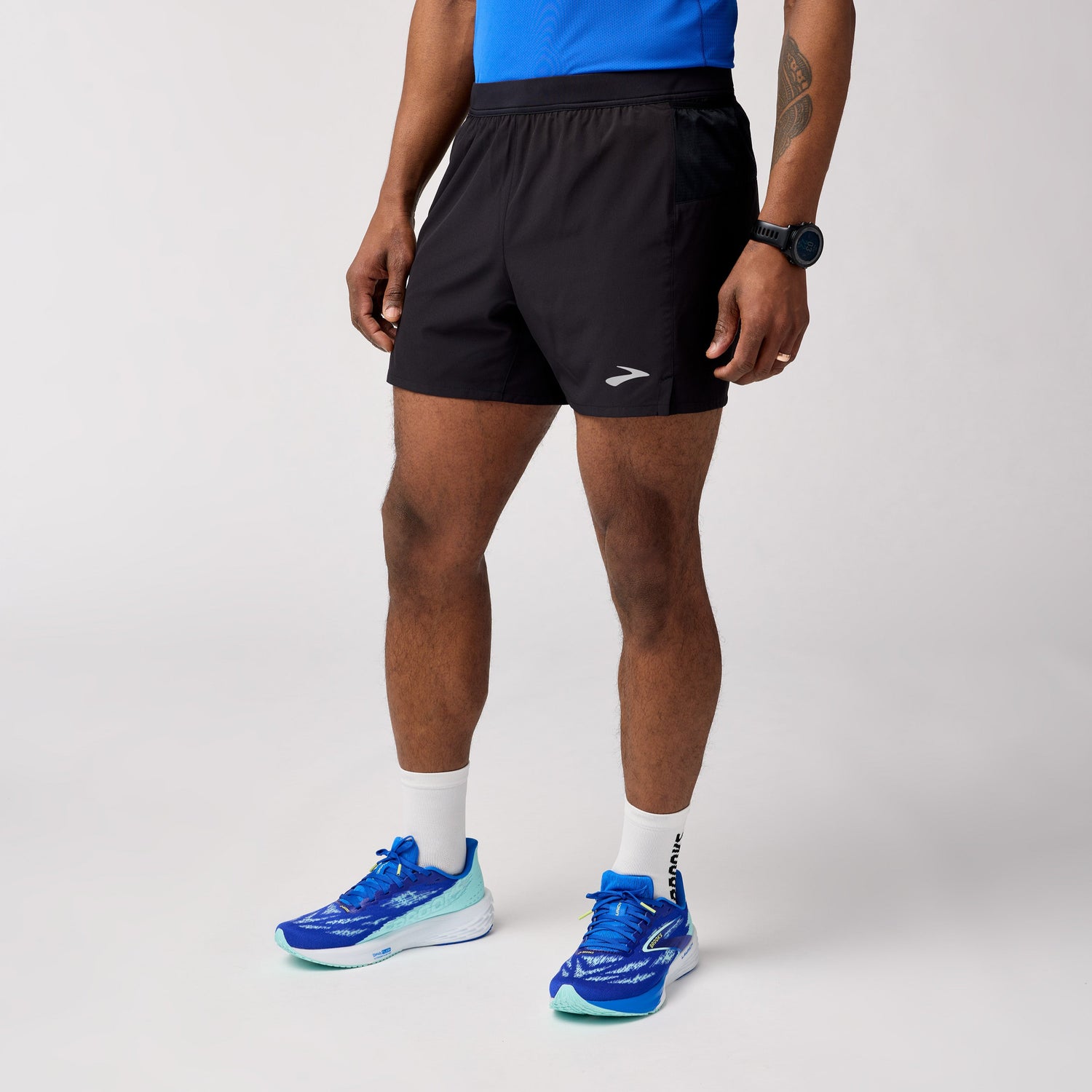 Brooks Men's Journey 5" Short for running in color black