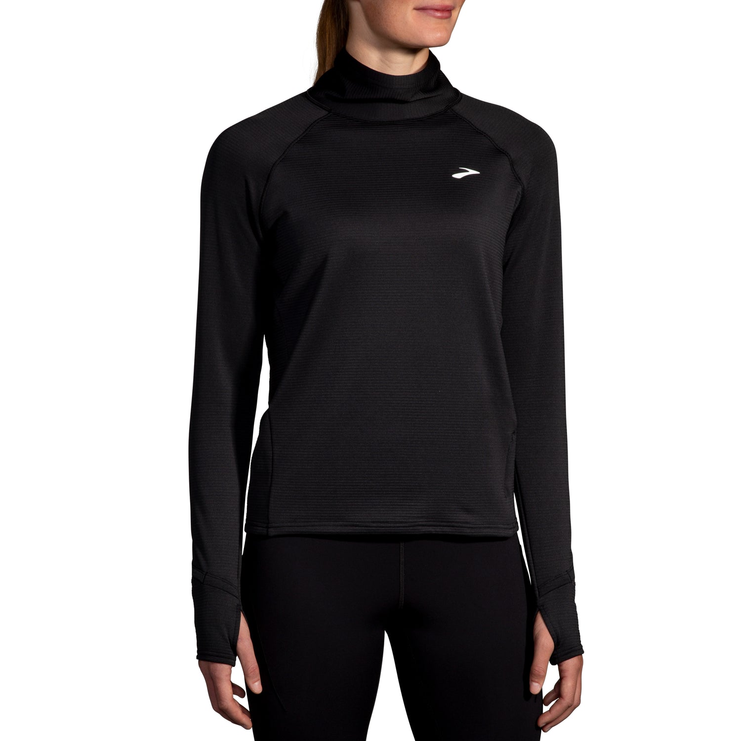 Brooks Women's Notch Thermal Long Sleeve 2.1 high necked running shirt