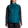 Brooks Women's Shield Hybrid Vest 3.0 puffy insulated running top