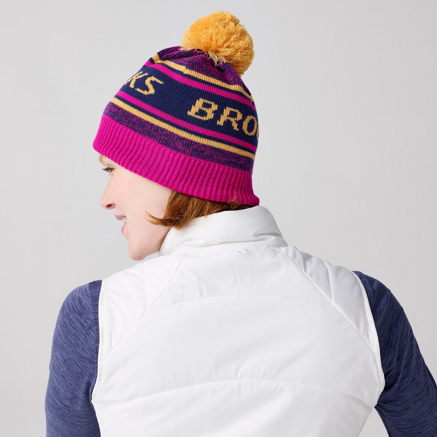 Brooks Heritage Pom Beanie