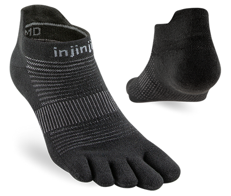 Injinji Run Lightweight No Show Sock with individual toes
