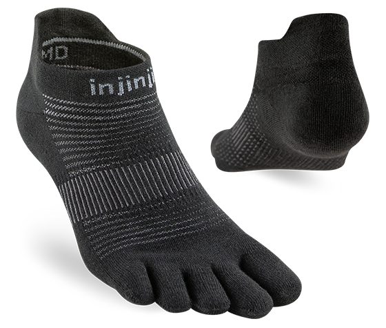 Injinji Run Lightweight No Show Sock with individual toes