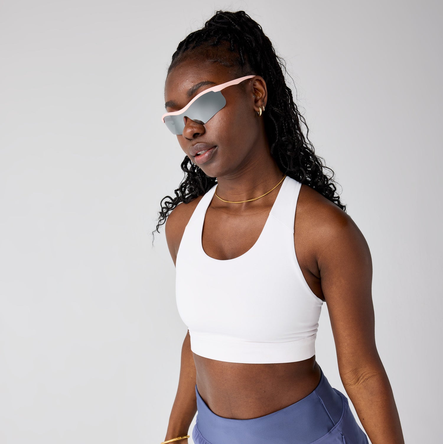 Brooks Luxe Pocket Bra medium or light support bra for running with phone pocket in back