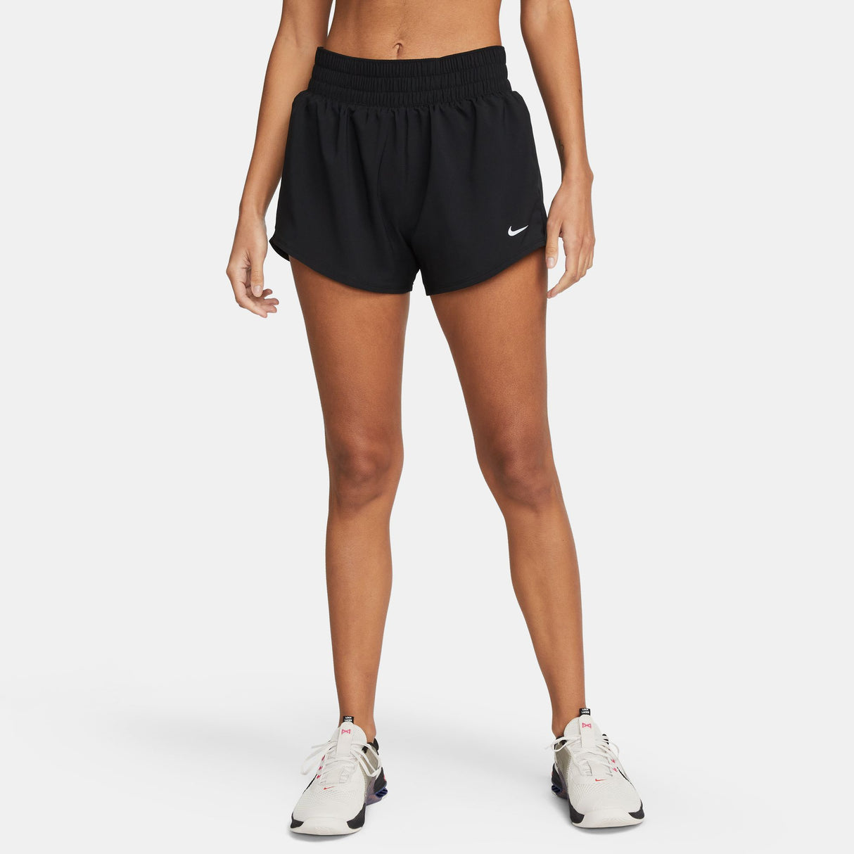 Nike Women's One Dri-FIT Mid-Rise 3" Brief-Lined Shorts