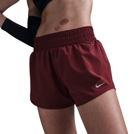 Nike Women's One Dri-FIT Mid-Rise 3" Brief-Lined Shorts