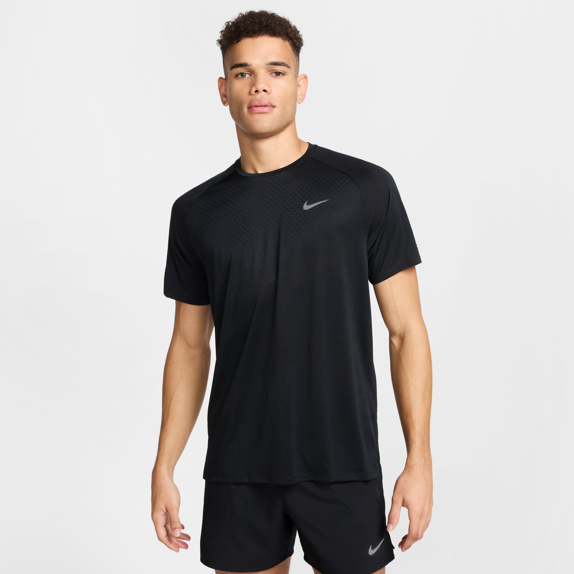 ★Nike★ Stride Dry Fit ADV Short Sleeve Running Top M Black Nike Men's Stride Dri-FIT ADV Short-Sleeve Running Top