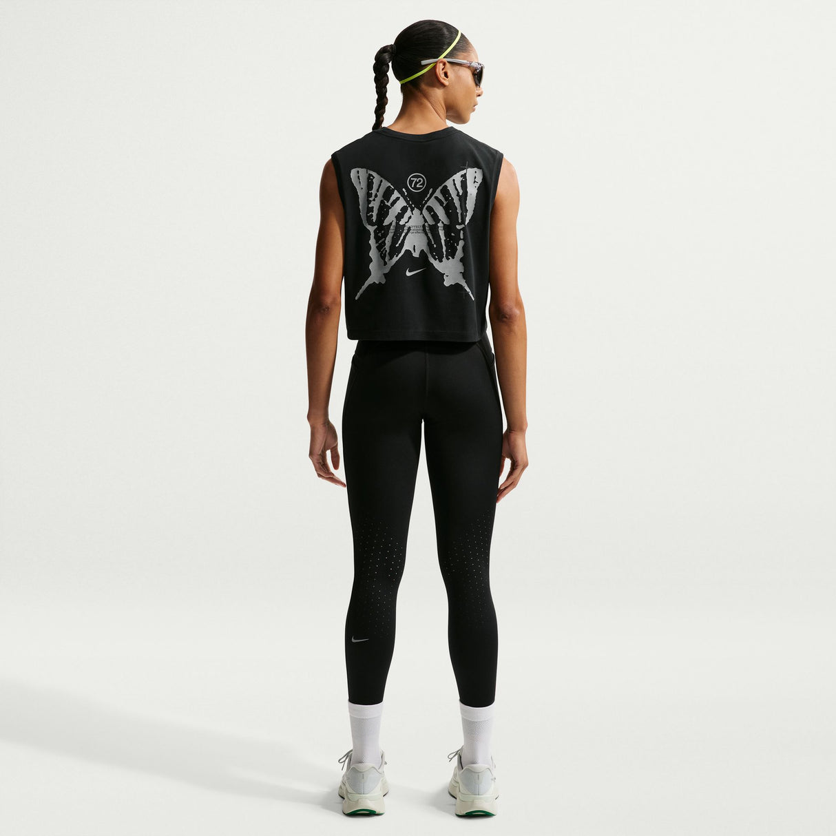 Nike Women's Swift Butterfly Sleeveless Crop Tee