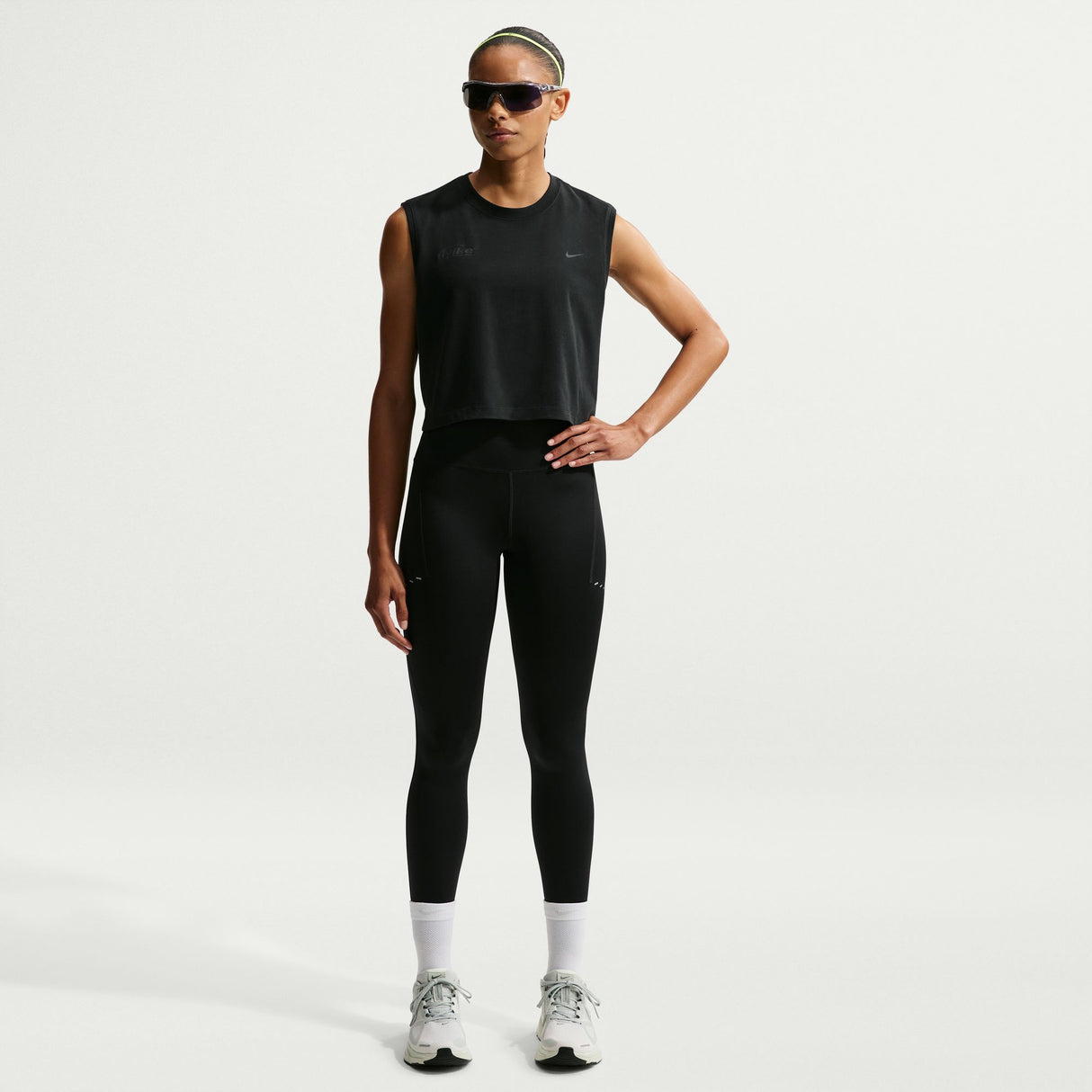 Nike Women's Swift Butterfly Sleeveless Crop Tee