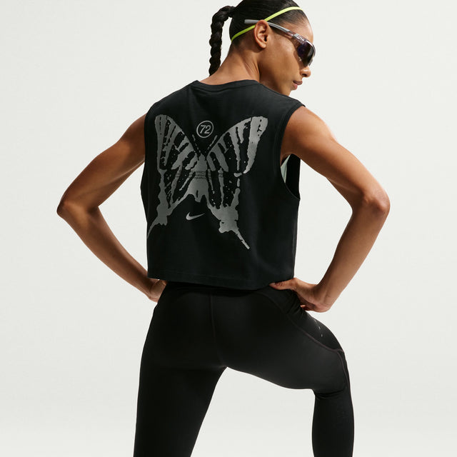 Nike Women's Swift Butterfly Sleeveless Crop Tee